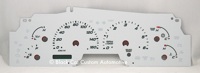 2002-2004 Ford F250 F350 White Gauge Face